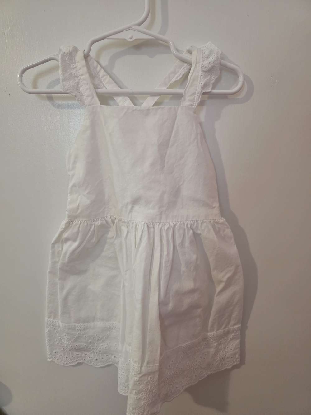 Carter's White Eyelet Strap Sundress